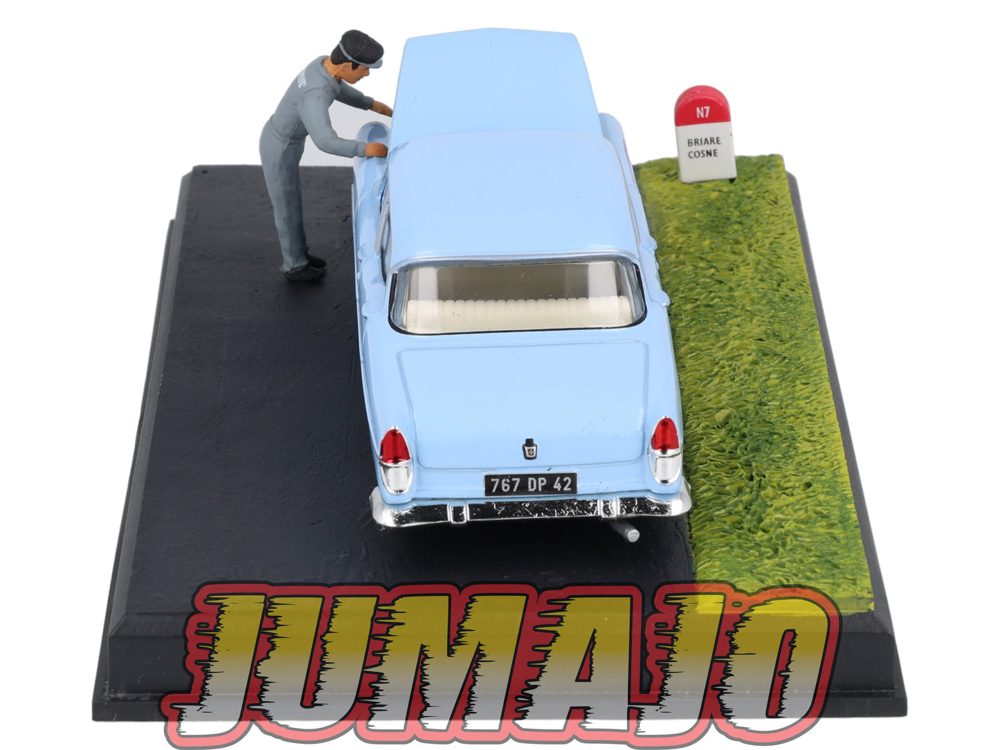 NB5 Voiture IXO 1/43 Diorama Route bleue SIMCA Trianon La panne