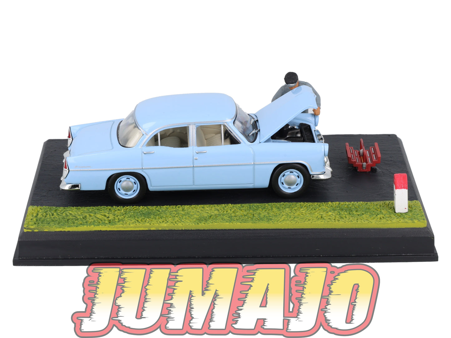NB5 Voiture IXO 1/43 Diorama Route bleue SIMCA Trianon La panne
