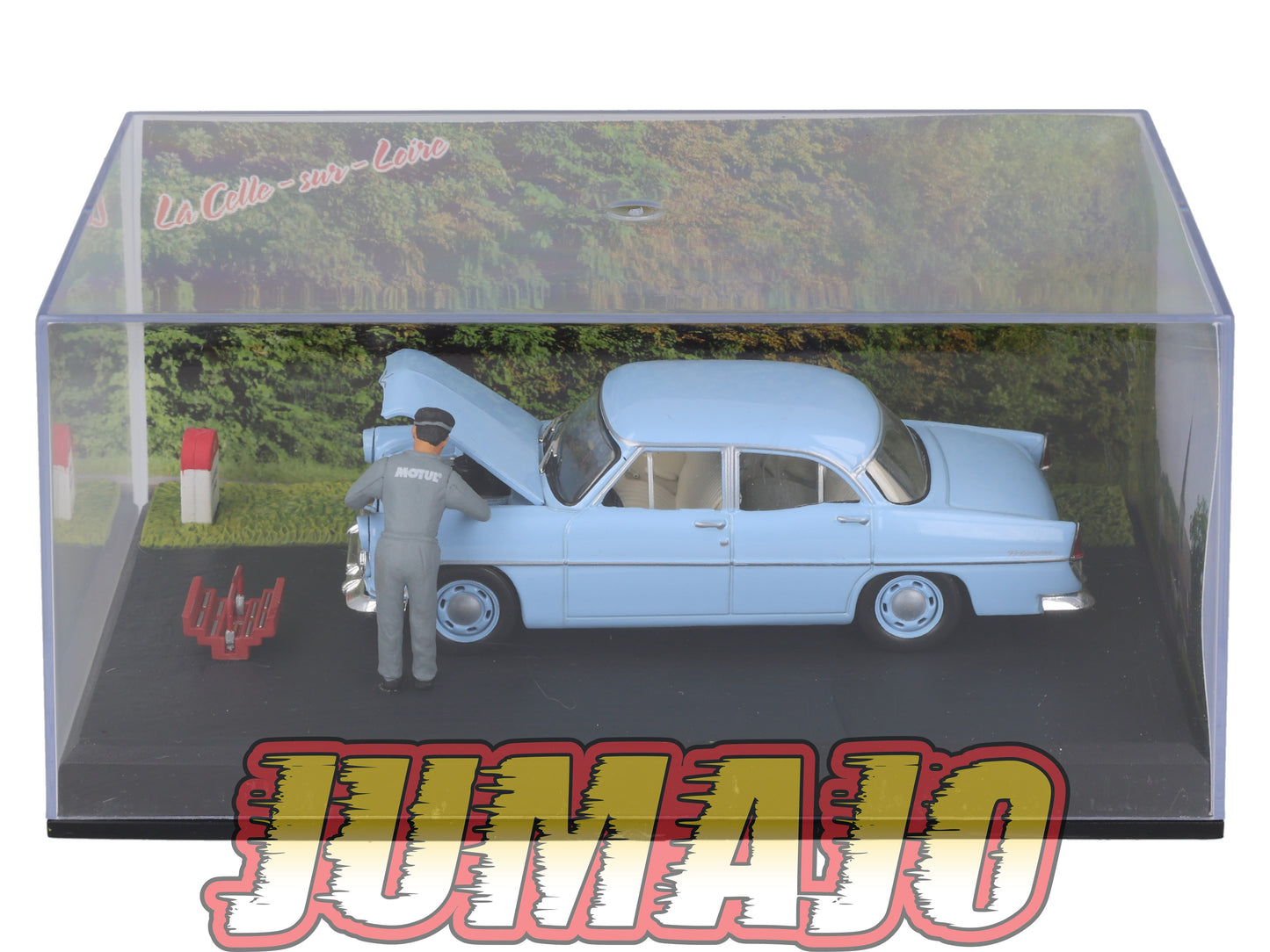 NB5 Voiture IXO 1/43 Diorama Route bleue SIMCA Trianon La panne