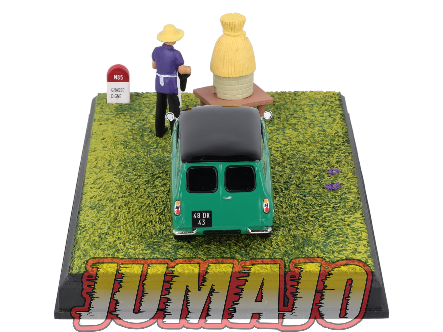 NB62 Voiture IXO 1/43 Diorama Route bleue Morris MINI Van L'apiculteur