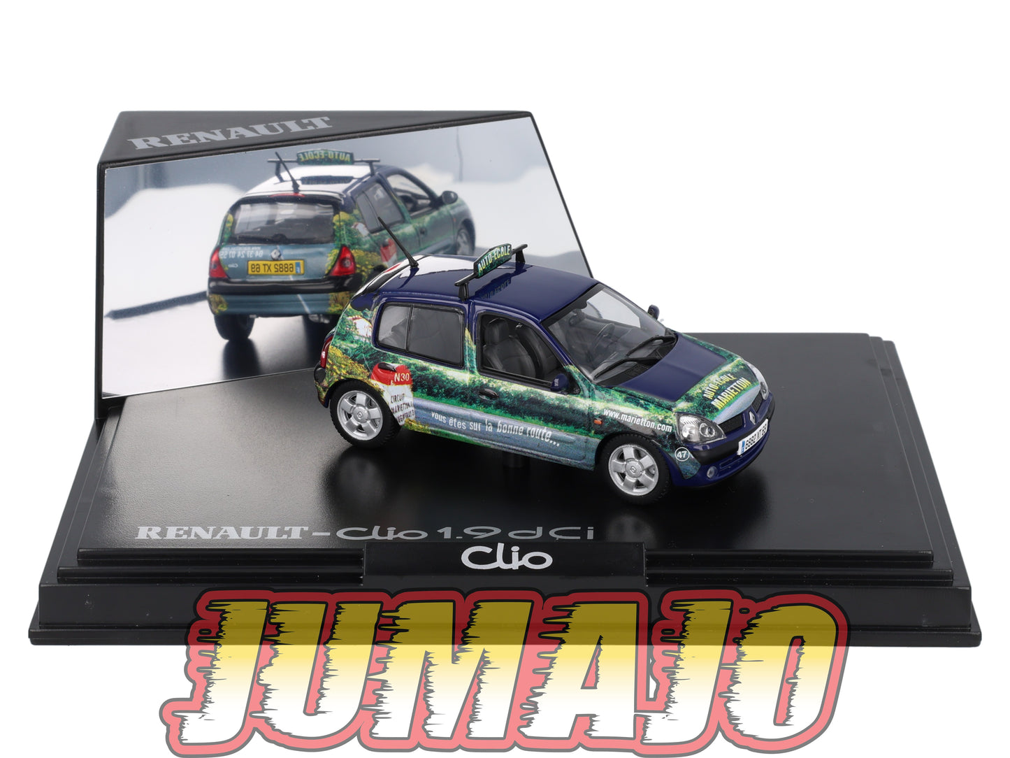 NOR14 Voiture 1/43 NOREV : RENAULT CLIO II 1.9 dci AUTO ECOLE Marietton