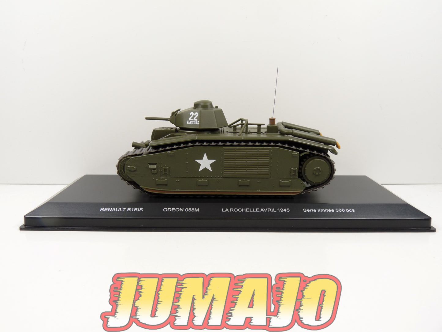 OD58 Tank 1/43 ODEON : RENAULT B1BIS La rochelle 1945