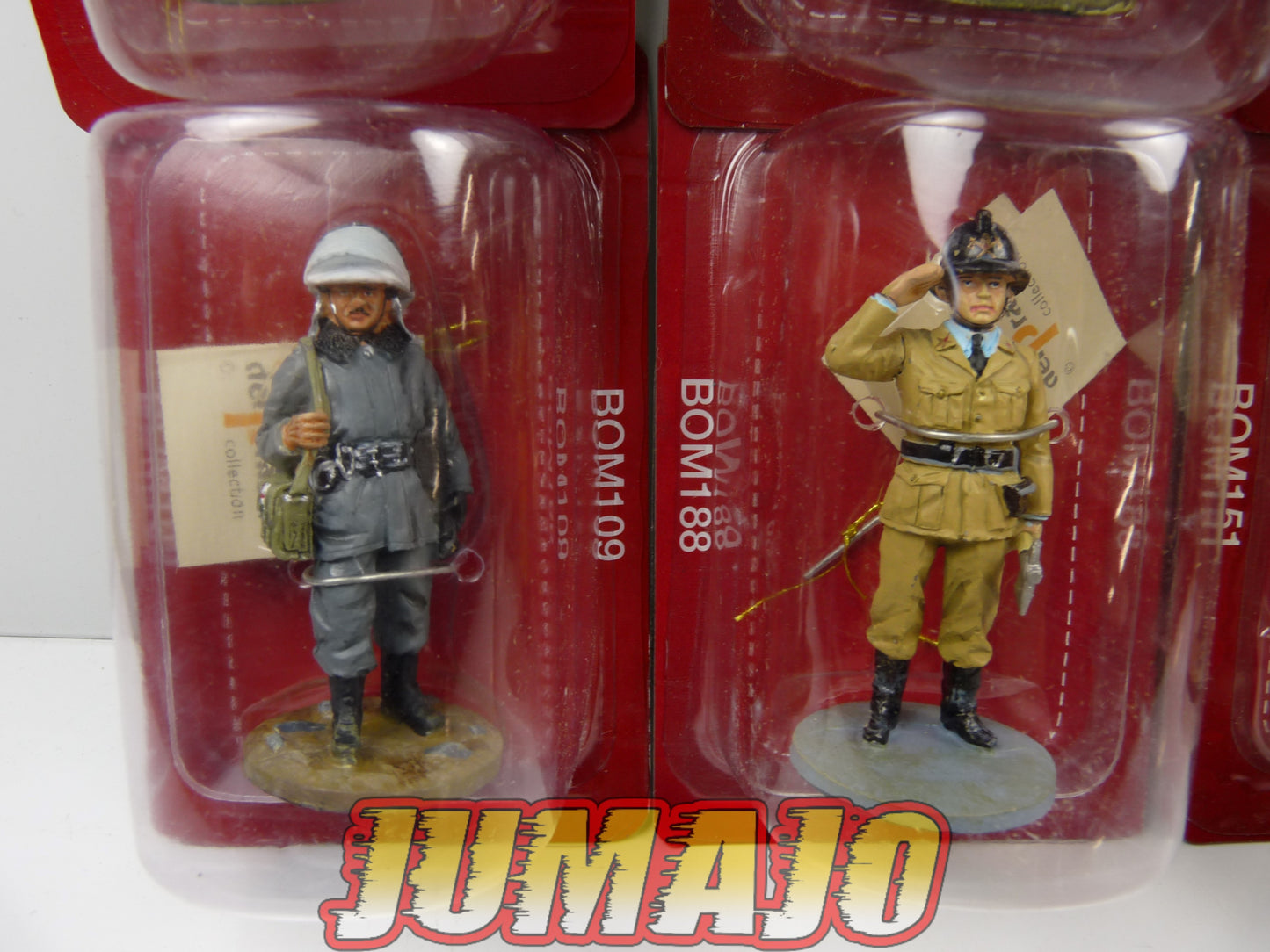P11 lot de 10 SOLDATS POMPIERS DEL PRADO 1/32 USA JAP FRA ITA UK