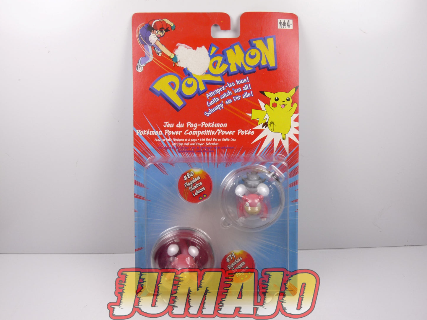 BLI37 : 2 Figurines Pokémon Battle Figures Slowpoke #79 Slowbro #80 Master Ball