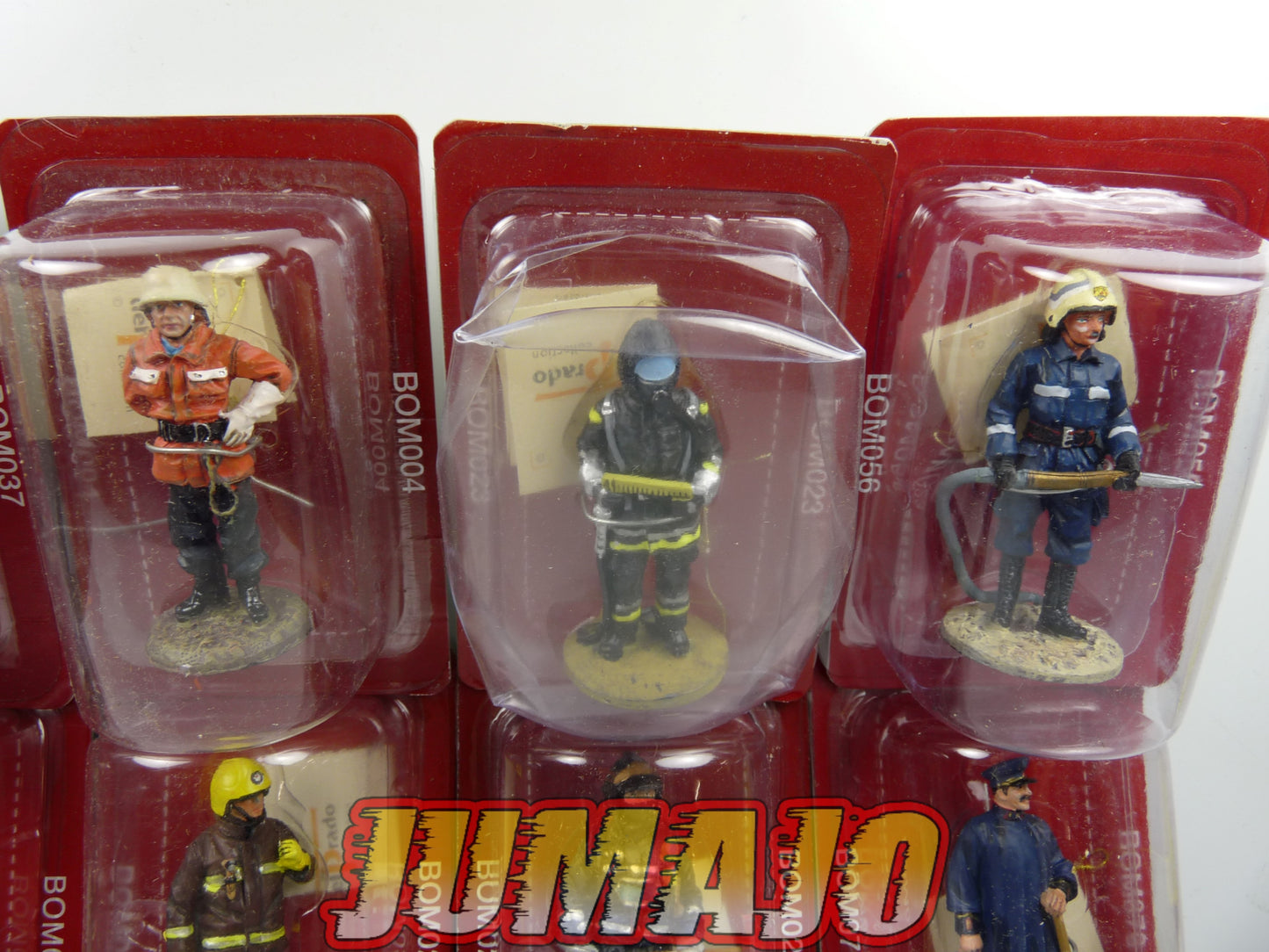 P13 lot de 10 SOLDATS POMPIERS DEL PRADO 1/32 UK ESP ITA ALL BEL