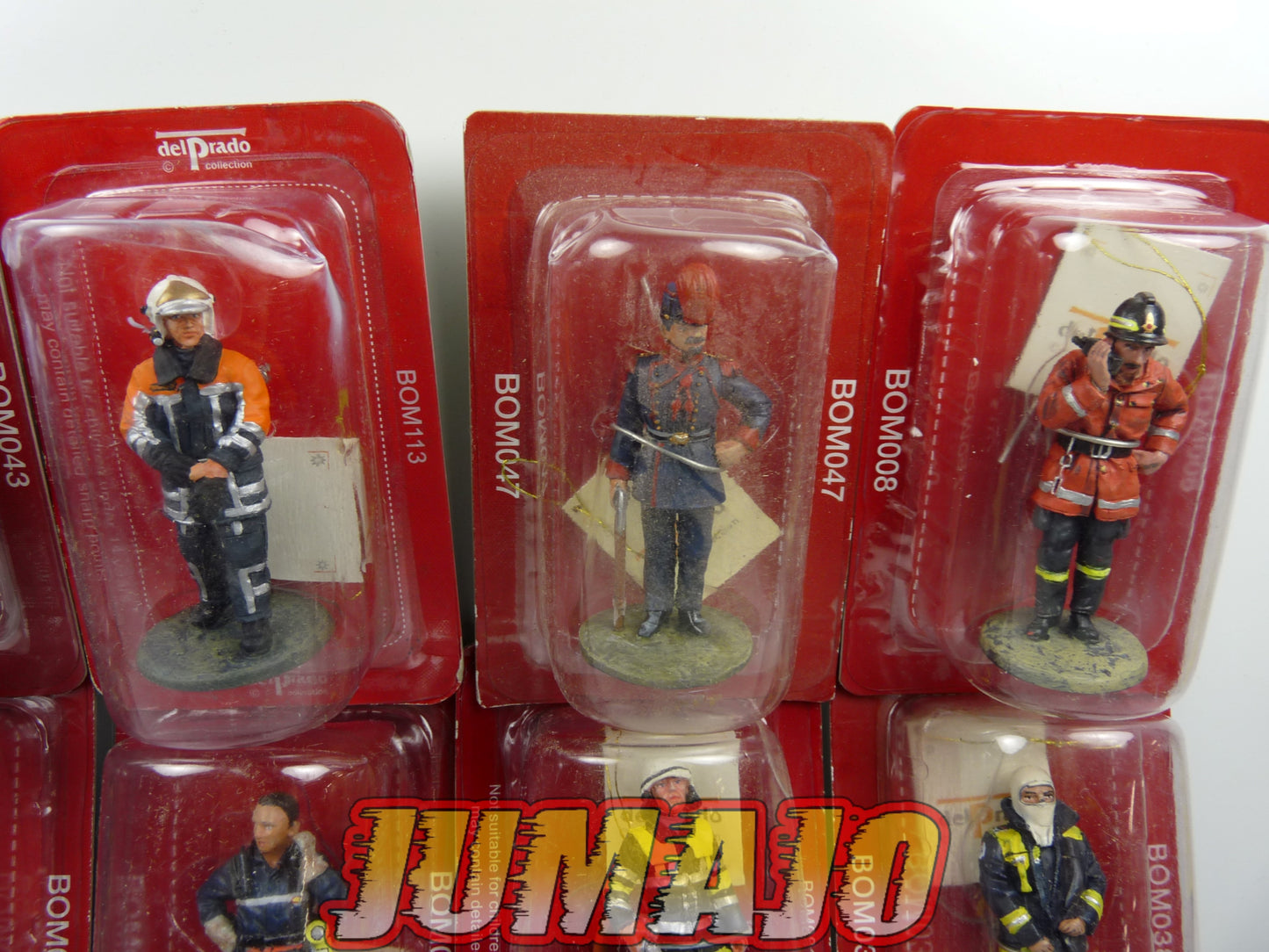 P14 lot de 10 SOLDATS POMPIERS DEL PRADO 1/32 ITA ESP ALL NL USA