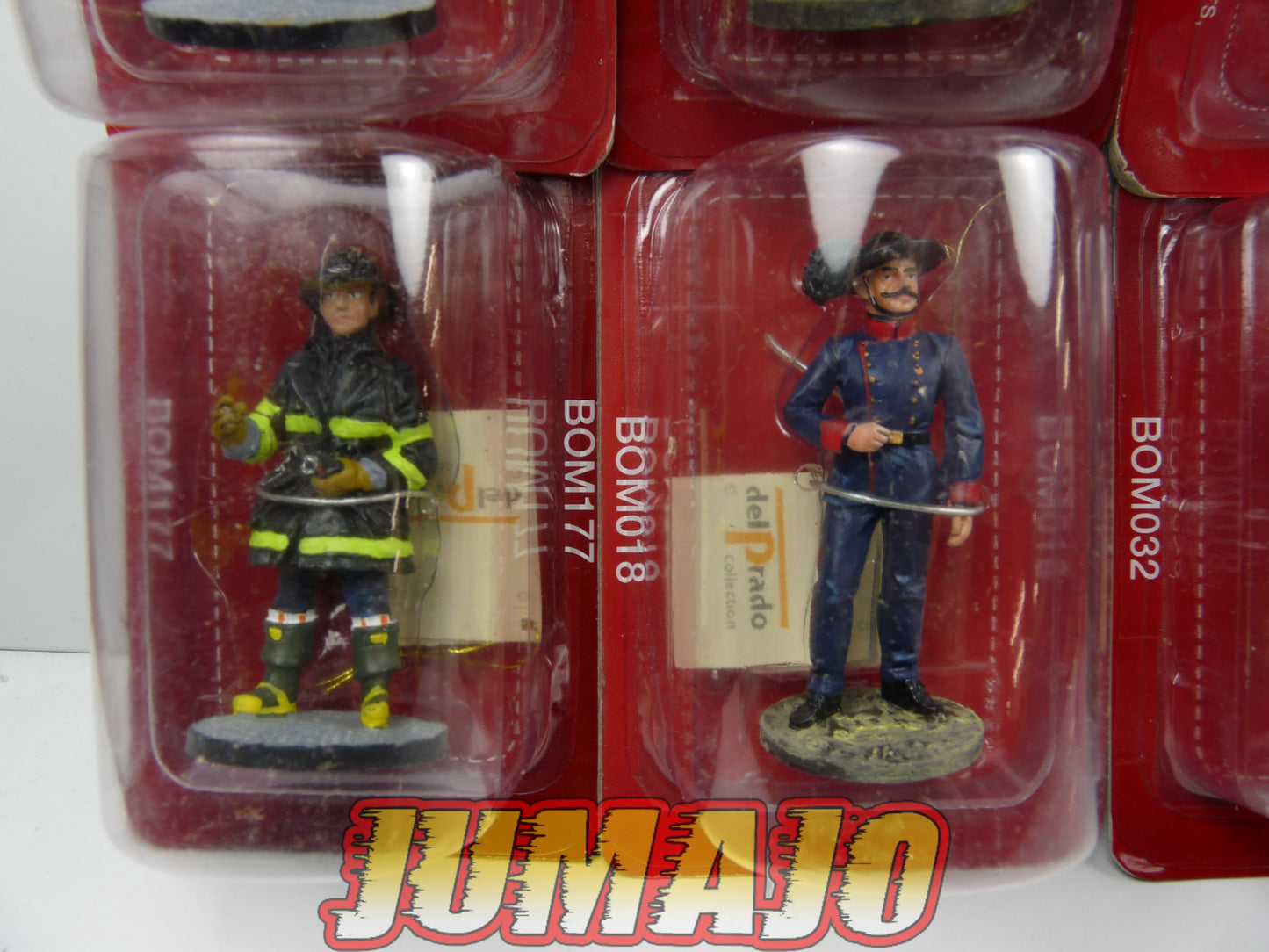P14 lot de 10 SOLDATS POMPIERS DEL PRADO 1/32 ITA ESP ALL NL USA