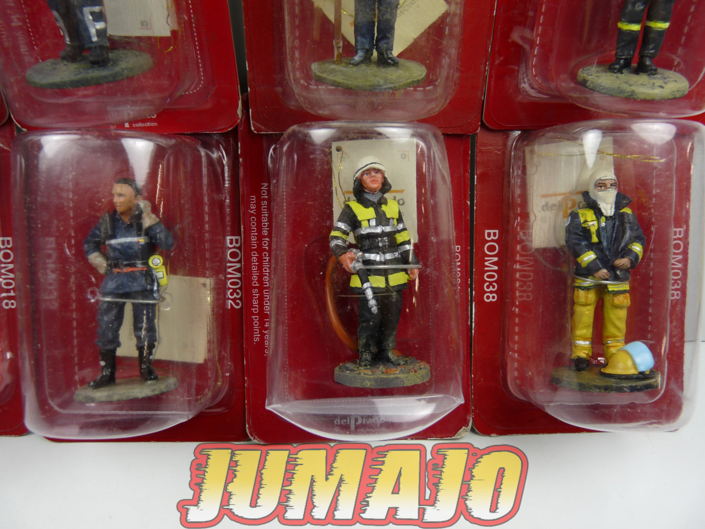 P14 lot de 10 SOLDATS POMPIERS DEL PRADO 1/32 ITA ESP ALL NL USA