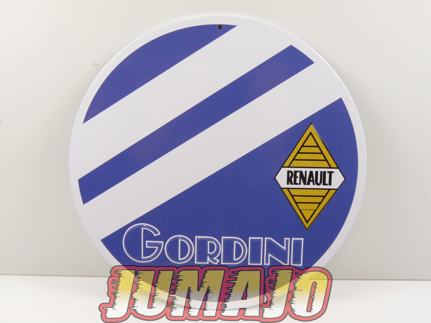 PB227 PLAQUES PUBLICITAIRE tôlée age d'or de l'Automobile Rond 20cm Renault Gordini