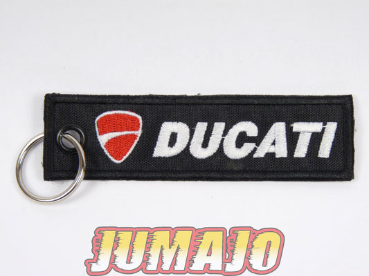 PC22 PORTE CLEF moto Broderie tissu environ 10,2cm x 2,8cm : Ducati