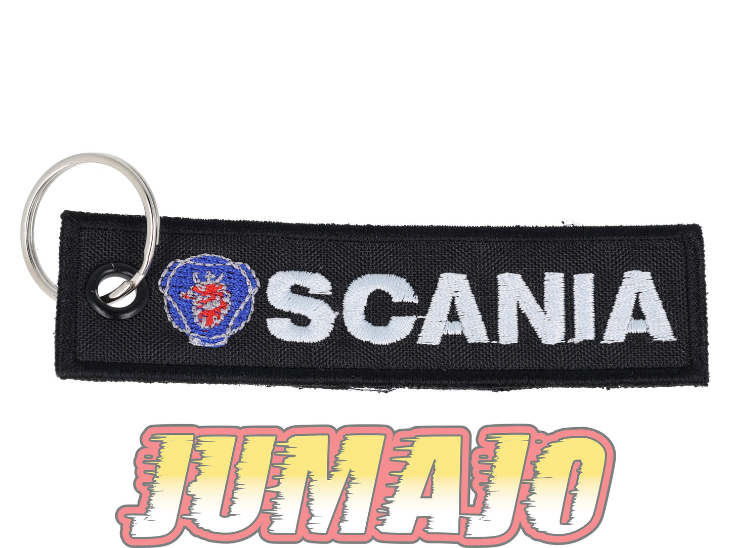 PC35 PORTE CLEF Broderie tissu environ 10,2cm x 2,8cm : Scania