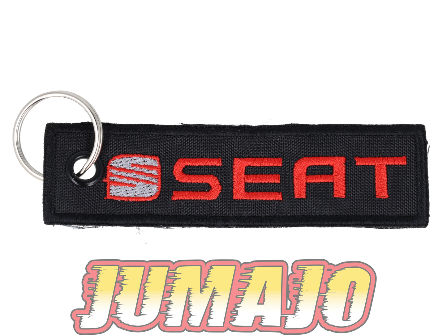PC37 PORTE CLEF Broderie tissu environ 10,2cm x 2,8cm : Seat