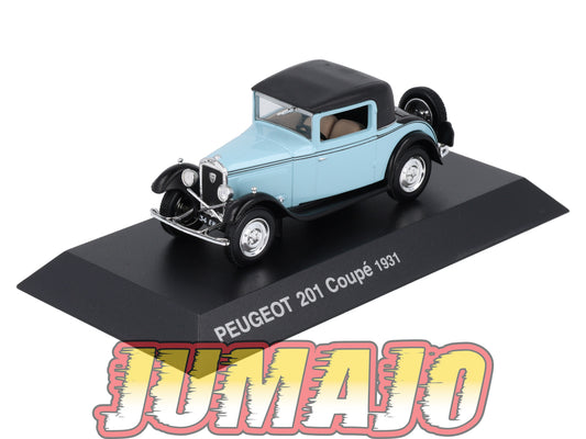 PEU19 Voiture 1/43 Hachette NOREV PEUGEOT : 201 Coupe 1931