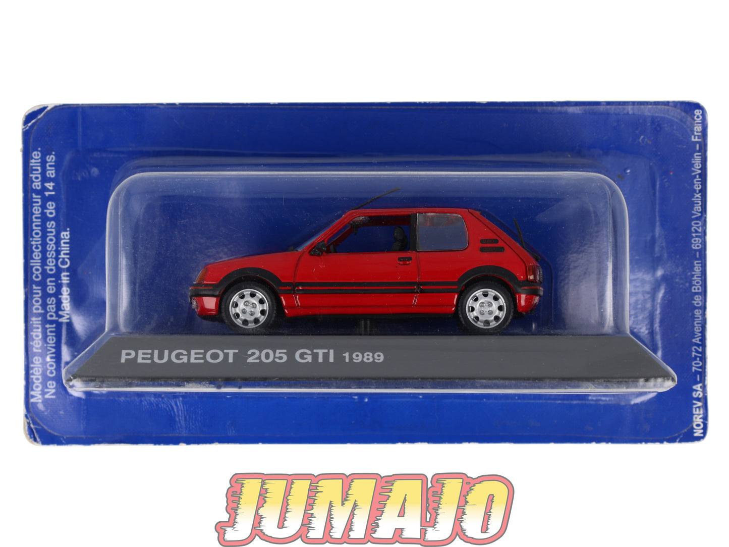 PEU3 Voiture 1/43 Hachette NOREV PEUGEOT : 205 GTI 1989