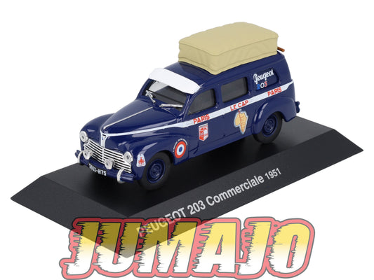 PEU41 Voiture 1/43 Hachette NOREV PEUGEOT : 203 Commerciale 1951