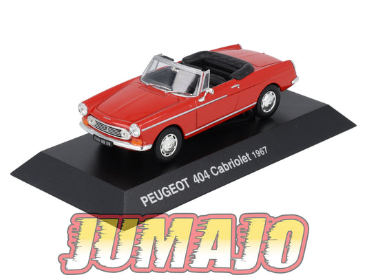 PEU9 Voiture 1/43 Hachette NOREV PEUGEOT : 404 Cabriolet 1967