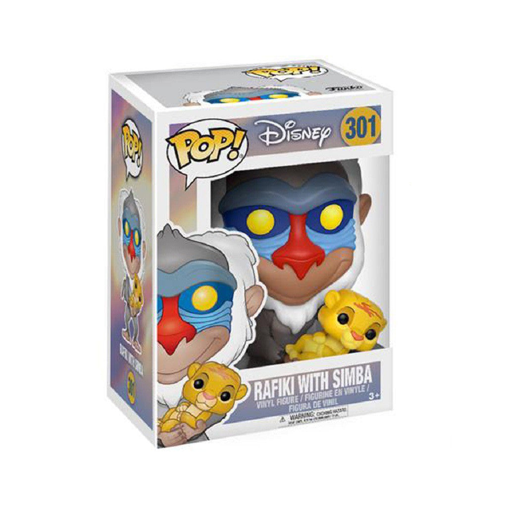 POP47 Figurine Vinyl FUNKO POP Disney Le Roi lion : Rafiki with Simba #301
