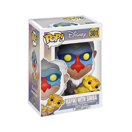 POP47 Figurine Vinyl FUNKO POP Disney Le Roi lion : Rafiki with Simba #301