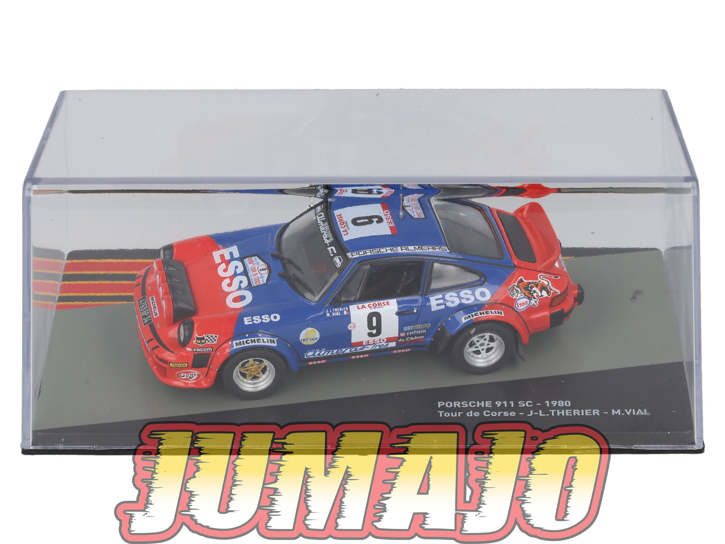 PRC28 voiture 1/43 Altaya IXO PORSCHE 911 SC 1980 #9 J-L.Therier Tour de Corse