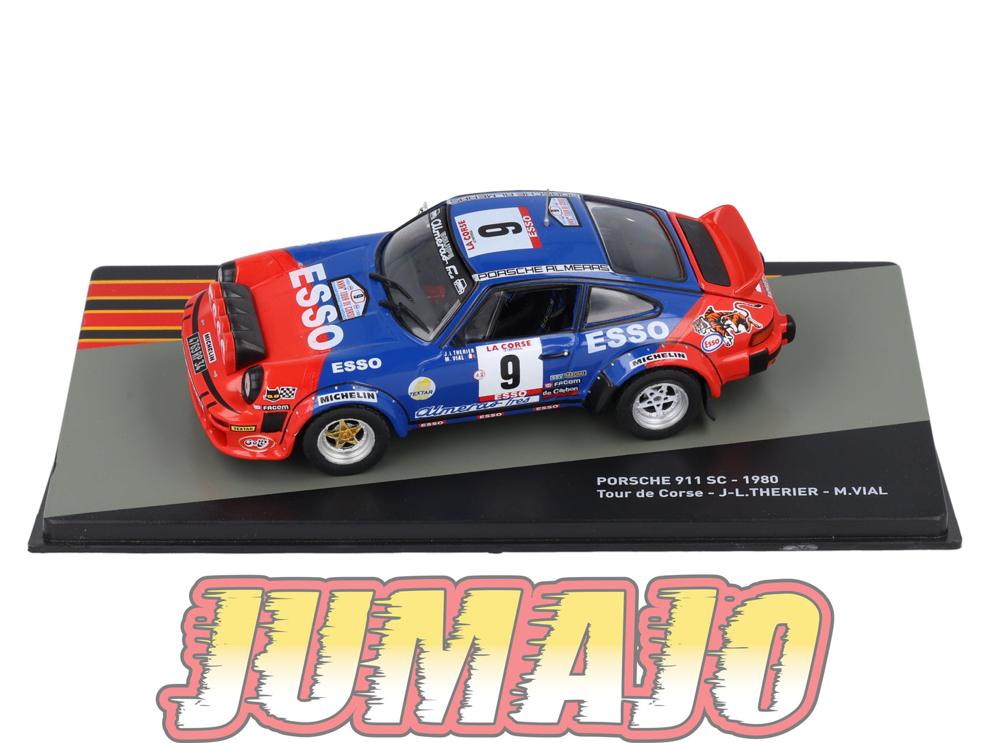 PRC28 voiture 1/43 Altaya IXO PORSCHE 911 SC 1980 #9 J-L.Therier Tour de Corse