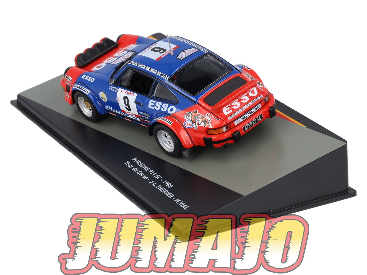 PRC28 voiture 1/43 Altaya IXO PORSCHE 911 SC 1980 #9 J-L.Therier Tour de Corse
