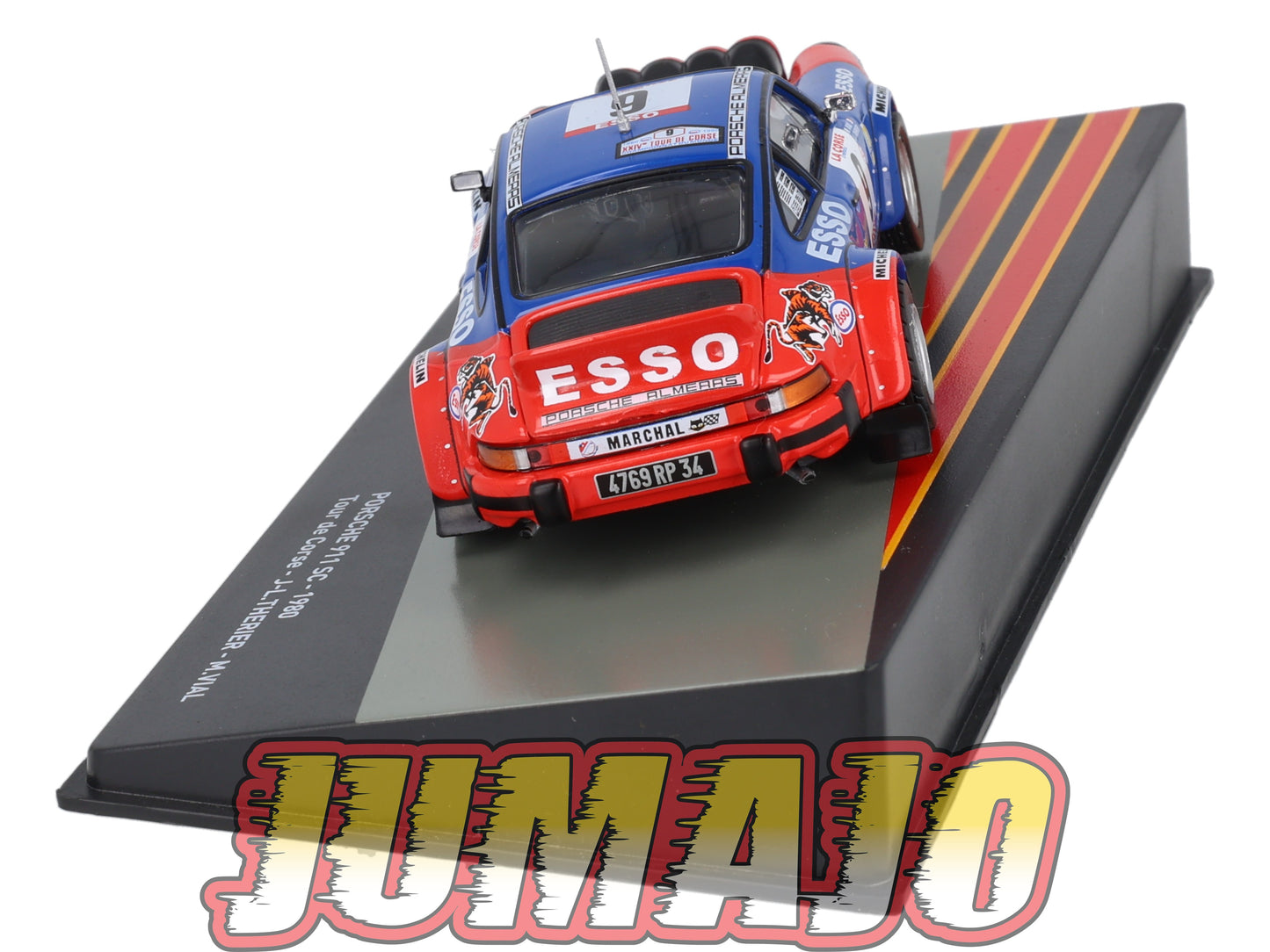 PRC28 voiture 1/43 Altaya IXO PORSCHE 911 SC 1980 #9 J-L.Therier Tour de Corse