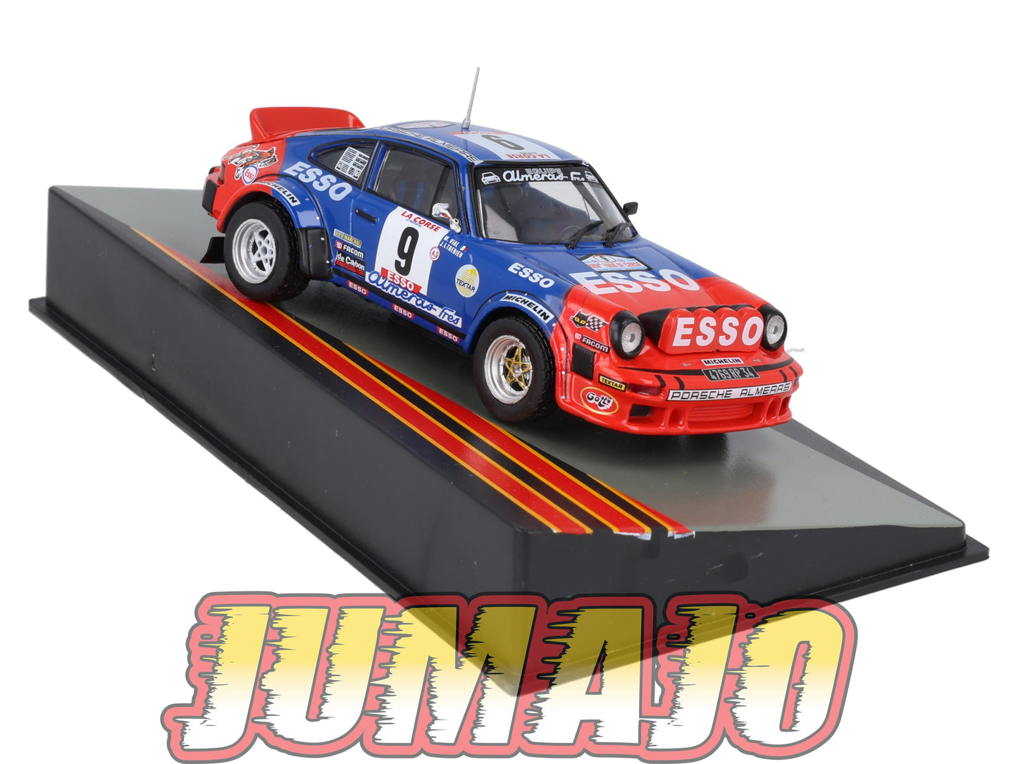 PRC28 voiture 1/43 Altaya IXO PORSCHE 911 SC 1980 #9 J-L.Therier Tour de Corse