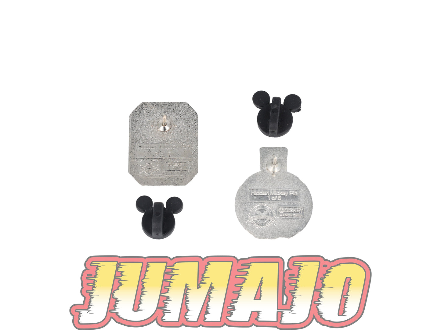 PSD30 Lot de 2 PIN'S Disney 2.5cm Hidden Mickey : Cendrillon Cinderella