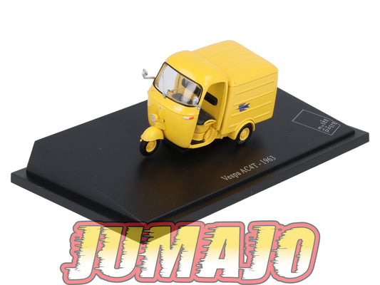 PTT14 Voiture 1/43 Atlas VEHICULES POSTAUX : VESPA AC4T 1963