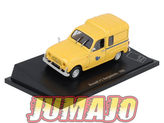 PTT1 Voiture 1/43 Atlas VEHICULES POSTAUX : RENAULT 4L Fourgonnette 1962