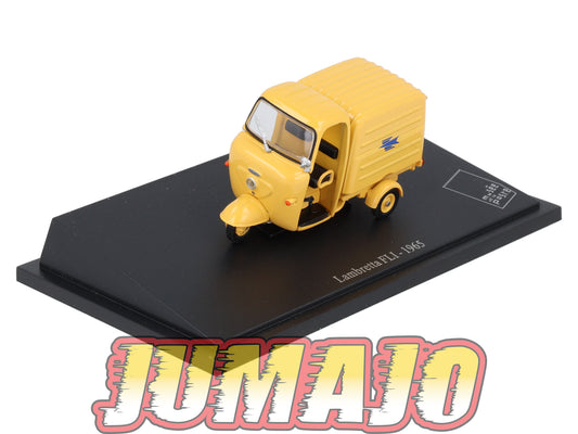 PTT32 Voiture 1/43 Atlas VEHICULES POSTAUX : LAMBRETTA FLI 1965