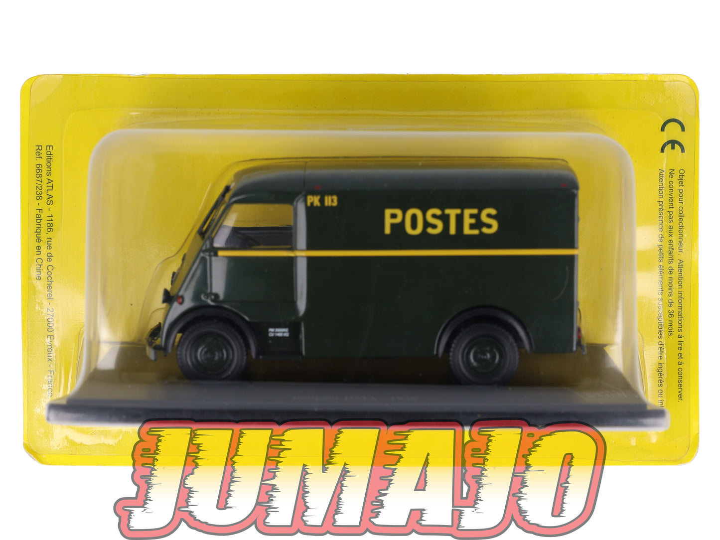 PTT38 Voiture 1/43 Atlas VEHICULES POSTAUX : PEUGEOT DMA 1946