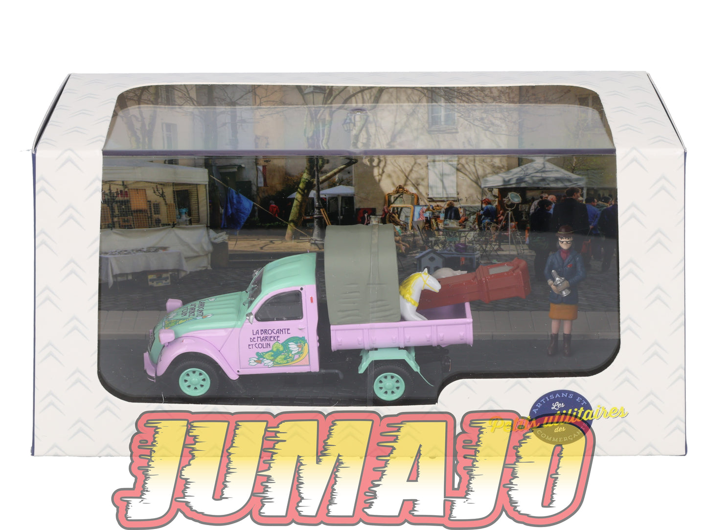 PU27 Voiture 1/43 ELIGOR Petits Utilitaires CITROEN 2CV Pick UP AKS 400 Brocanteur