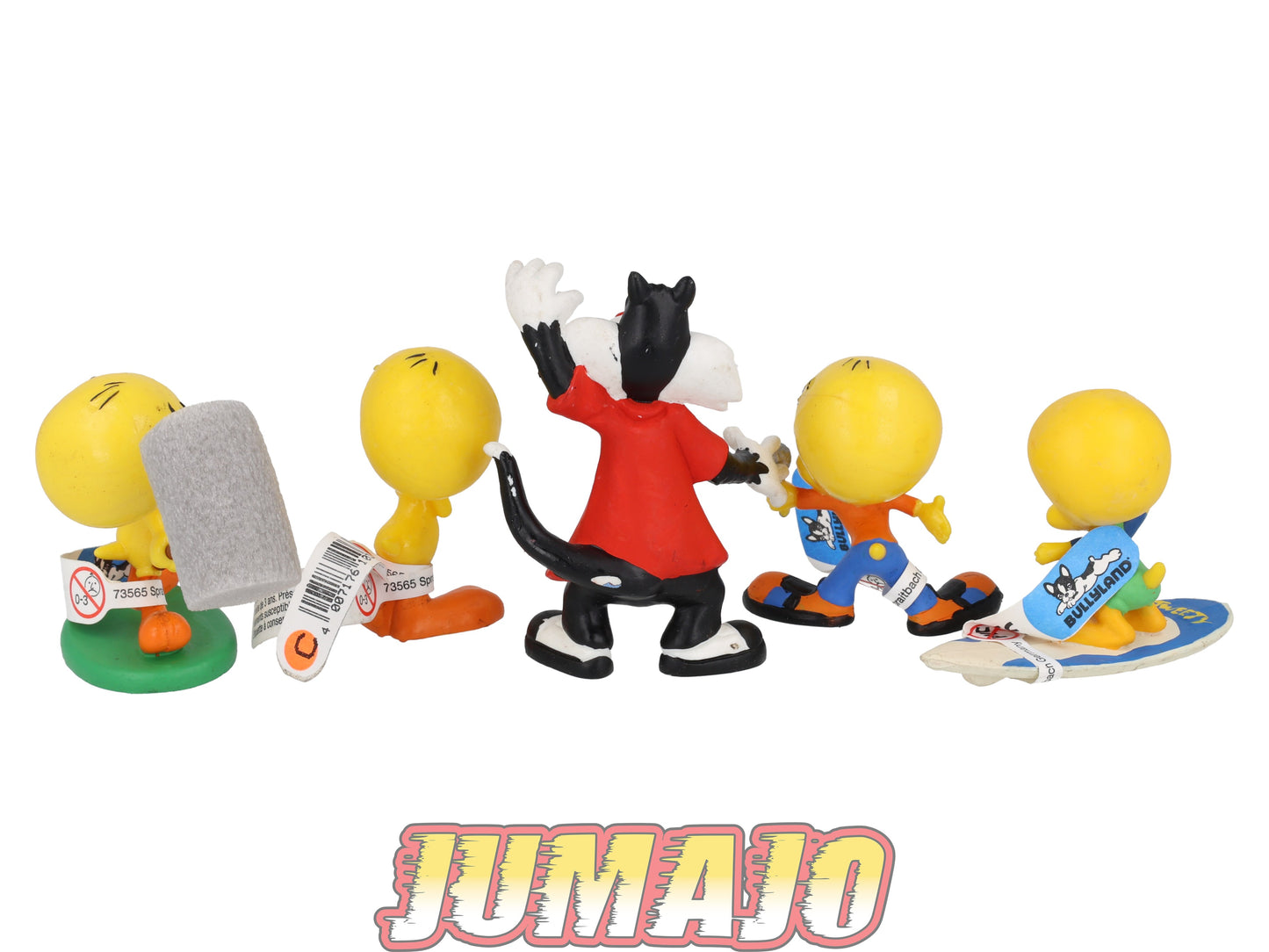 PVC13 Lot 5 figurines PVC BULLY WARNER BROS 8cm : Sylvestre & Titi Tweety
