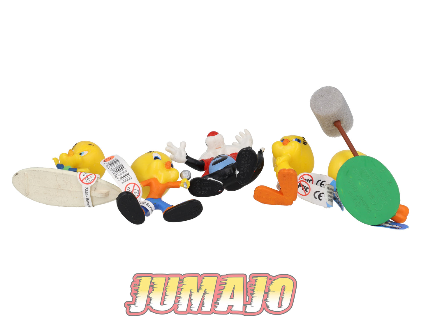 PVC13 Lot 5 figurines PVC BULLY WARNER BROS 8cm : Sylvestre & Titi Tweety