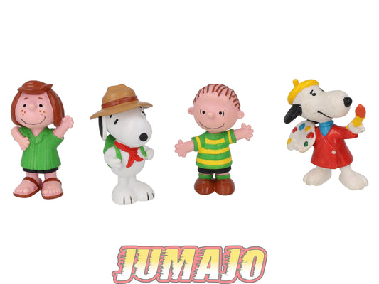 PVC18 Lot 5 figurines PVC MAIA & BORGES Snoopy Peanuts peinture 6cm