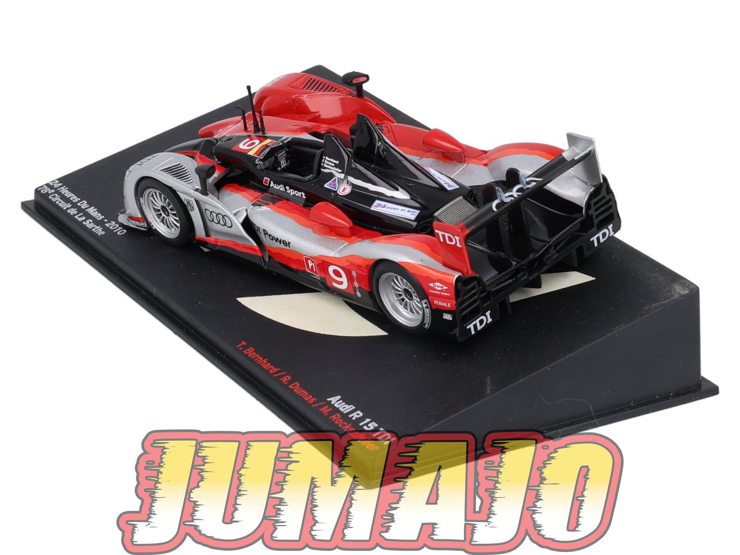 PVI3 1/43 IXO Altaya 24h du Mans AUDI R15 TDI Winner 2010 La Sarthe T.Bernhard #9