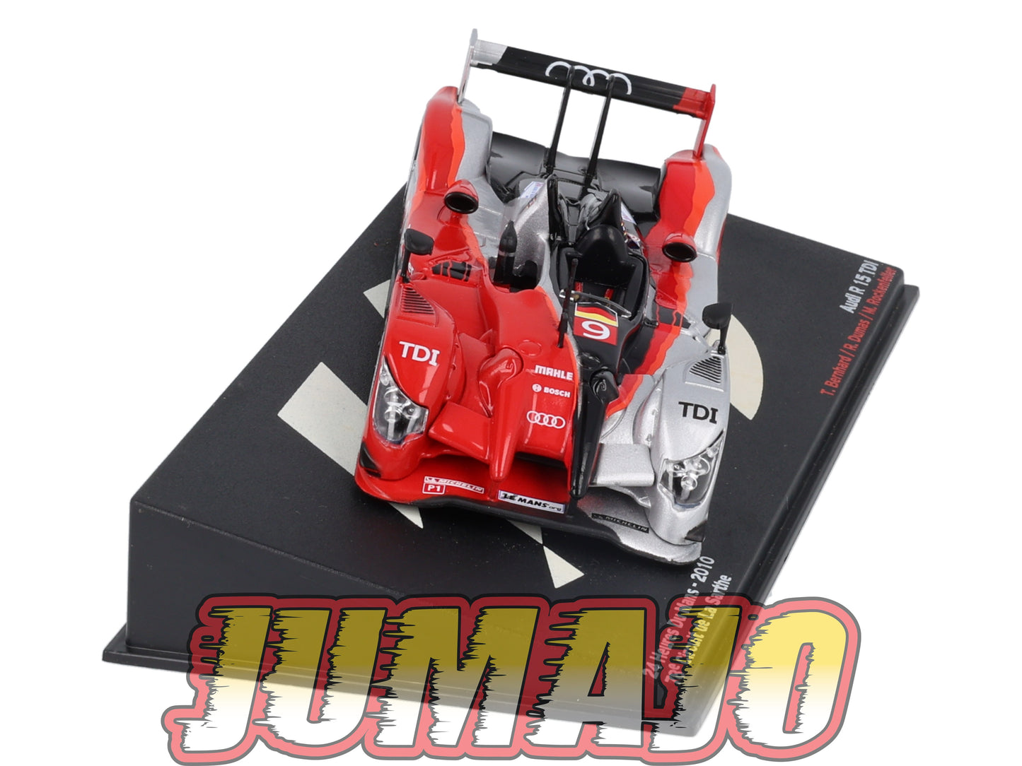 PVI3 1/43 IXO Altaya 24h du Mans AUDI R15 TDI Winner 2010 La Sarthe T.Bernhard #9