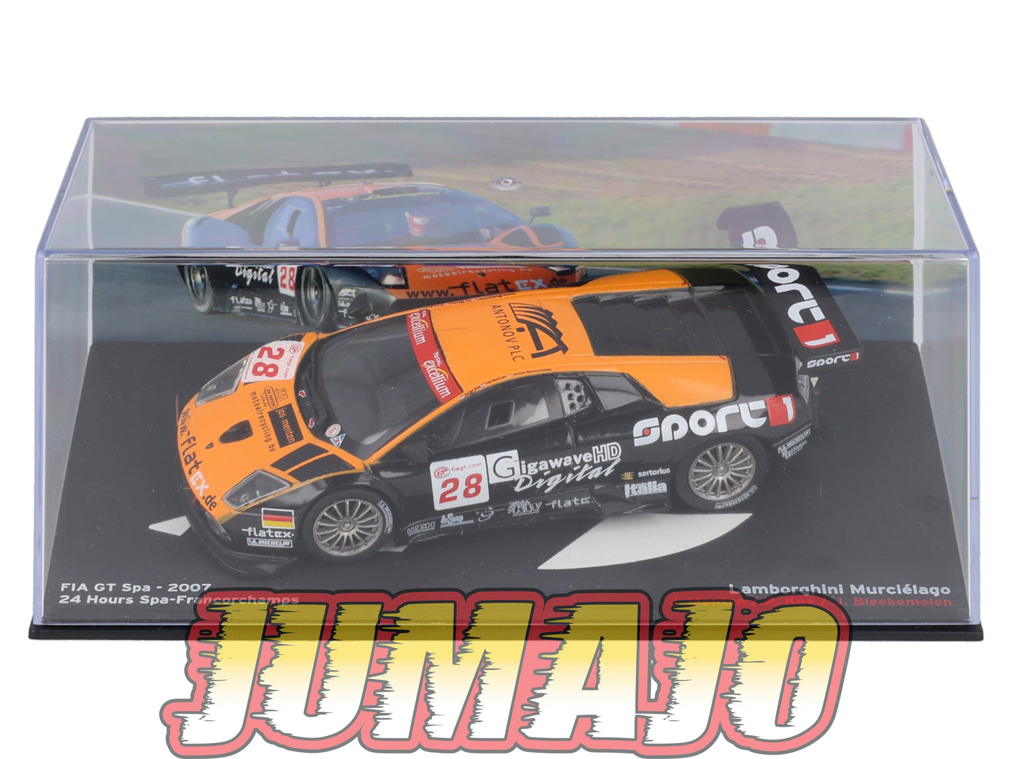 PVI6 1/43 IXO Altaya FIA GT Spa : LAMBORGHINI Murciélago 2007 J.Menten #28
