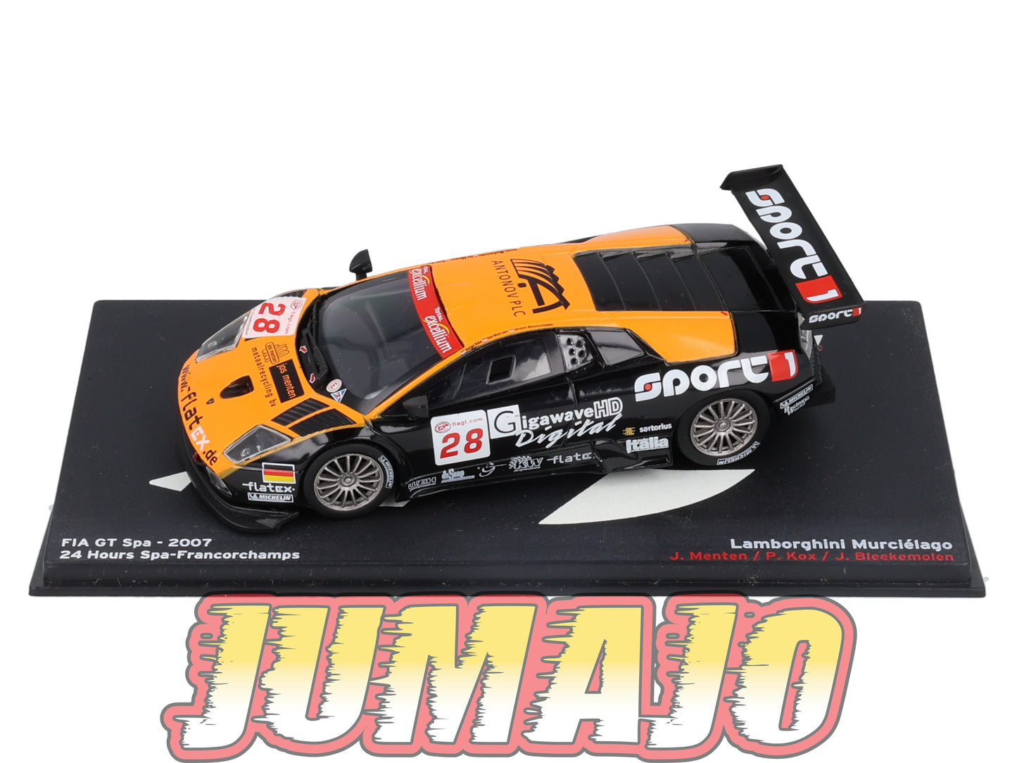 PVI6 1/43 IXO Altaya FIA GT Spa : LAMBORGHINI Murciélago 2007 J.Menten #28