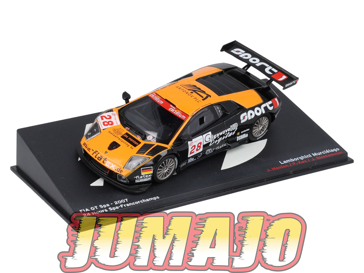 PVI6 1/43 IXO Altaya FIA GT Spa : LAMBORGHINI Murciélago 2007 J.Menten #28