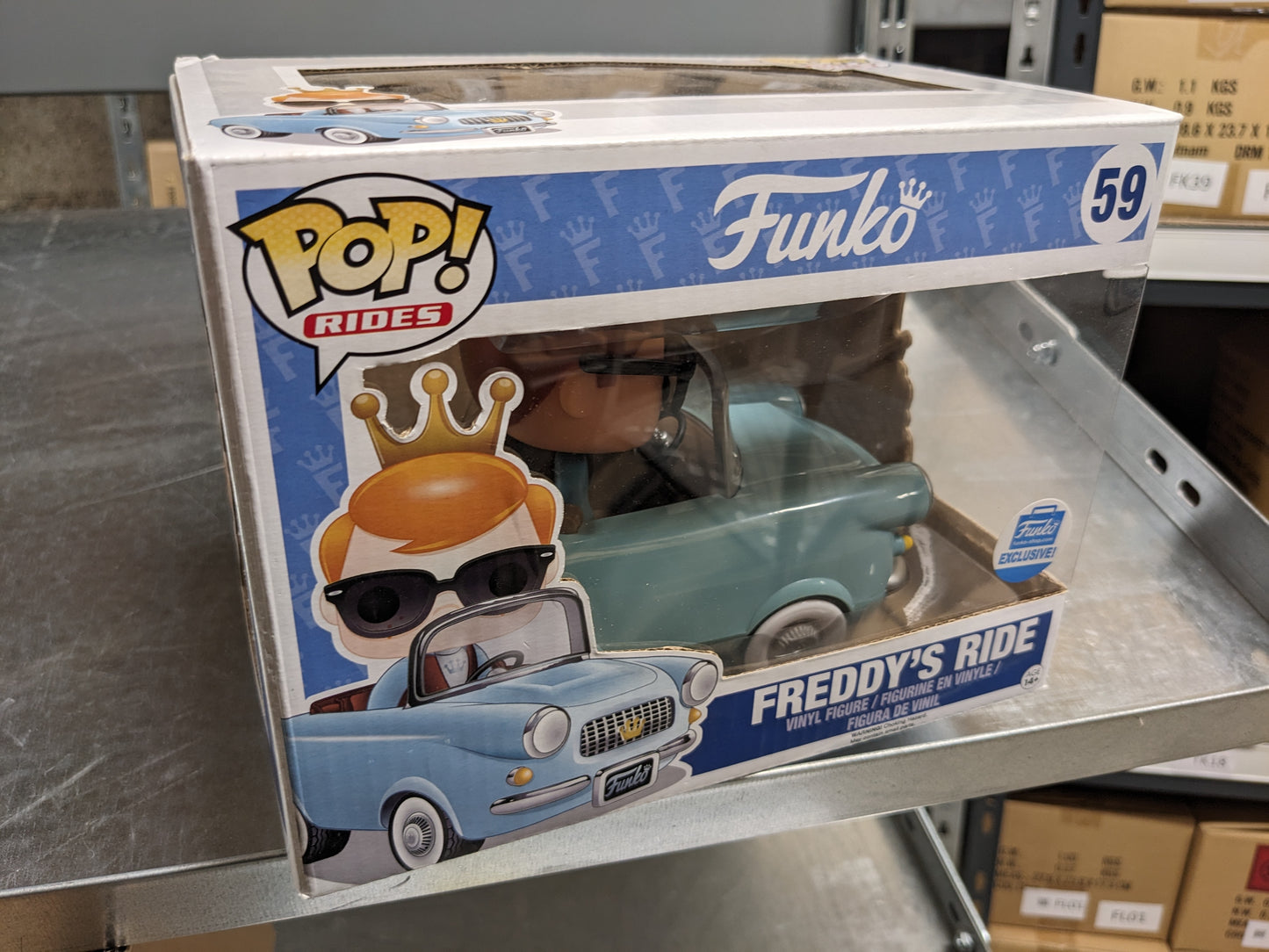 Figurine Vinyl FUNKO POP Rides : Freddy's Ride #59 Bleu Web Exclusive *Occasion*