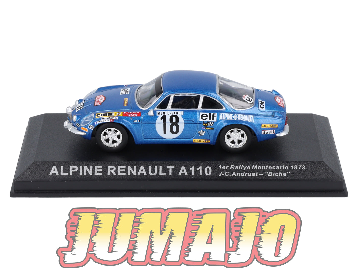 RCA102 Voiture 1/43 IXO Altaya Rallye : ALPINE RENAULT A110 1973 #18 Monte-carlo Andruet