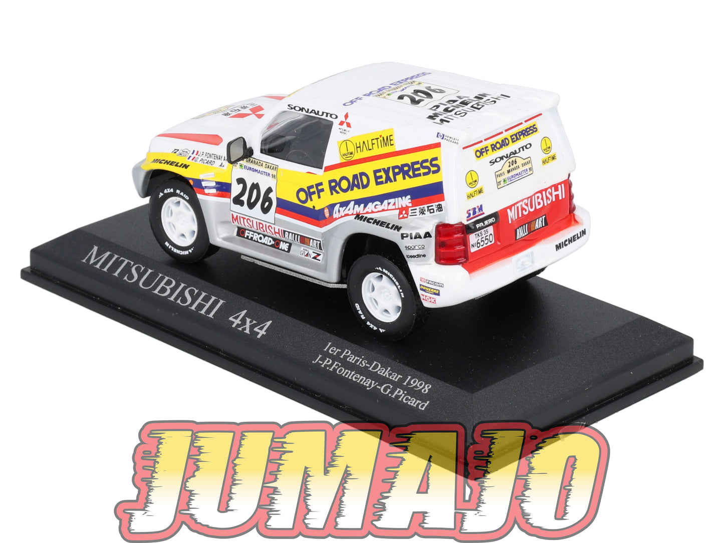 RCA105 voiture 1/43 IXO Altaya Rallye : MITSUBISHI 4x4 1998 #206 Picard