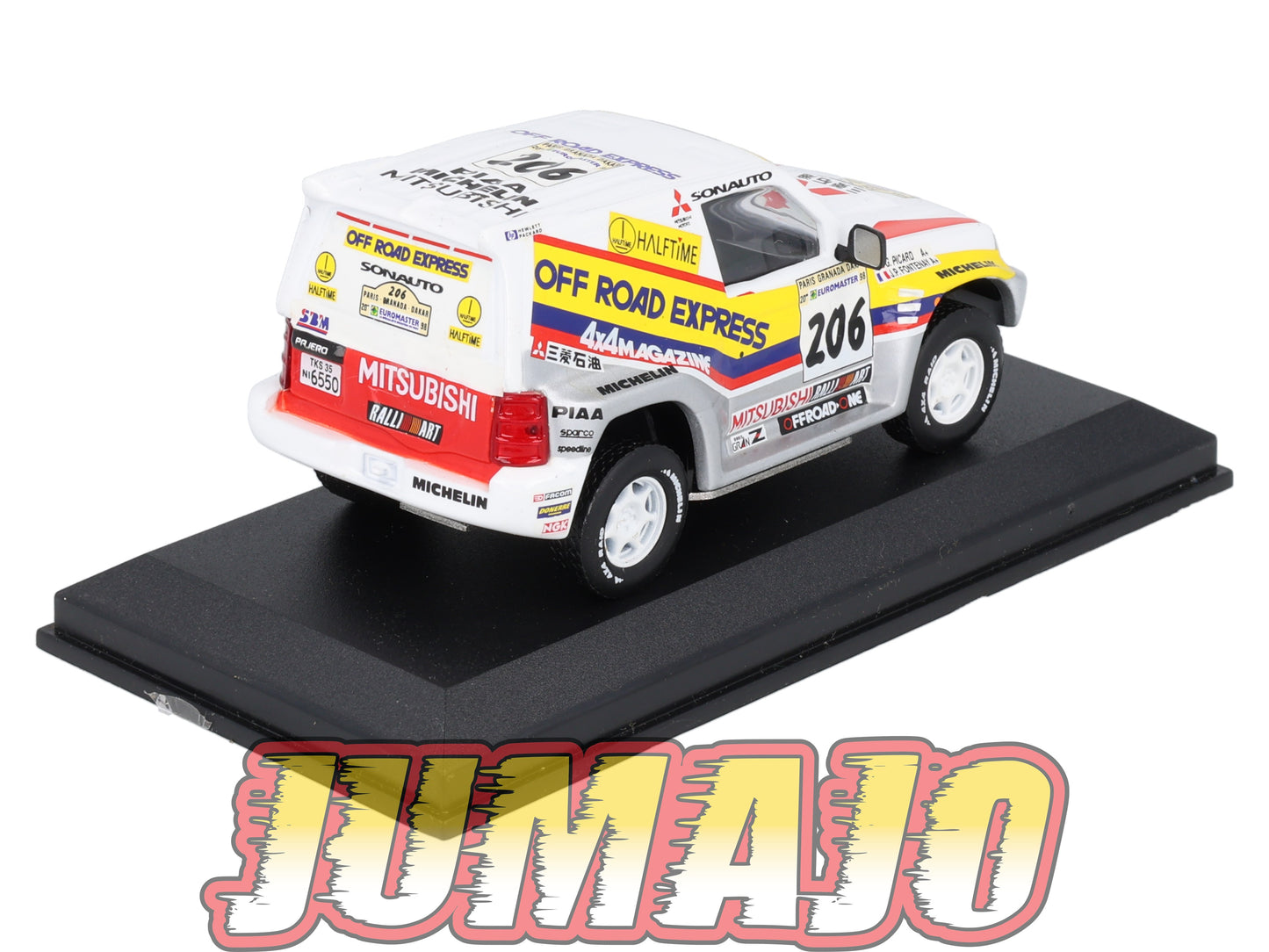 RCA105 voiture 1/43 IXO Altaya Rallye : MITSUBISHI 4x4 1998 #206 Picard