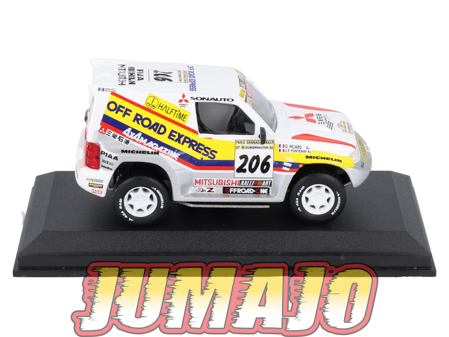 RCA105 voiture 1/43 IXO Altaya Rallye : MITSUBISHI 4x4 1998 #206 Picard