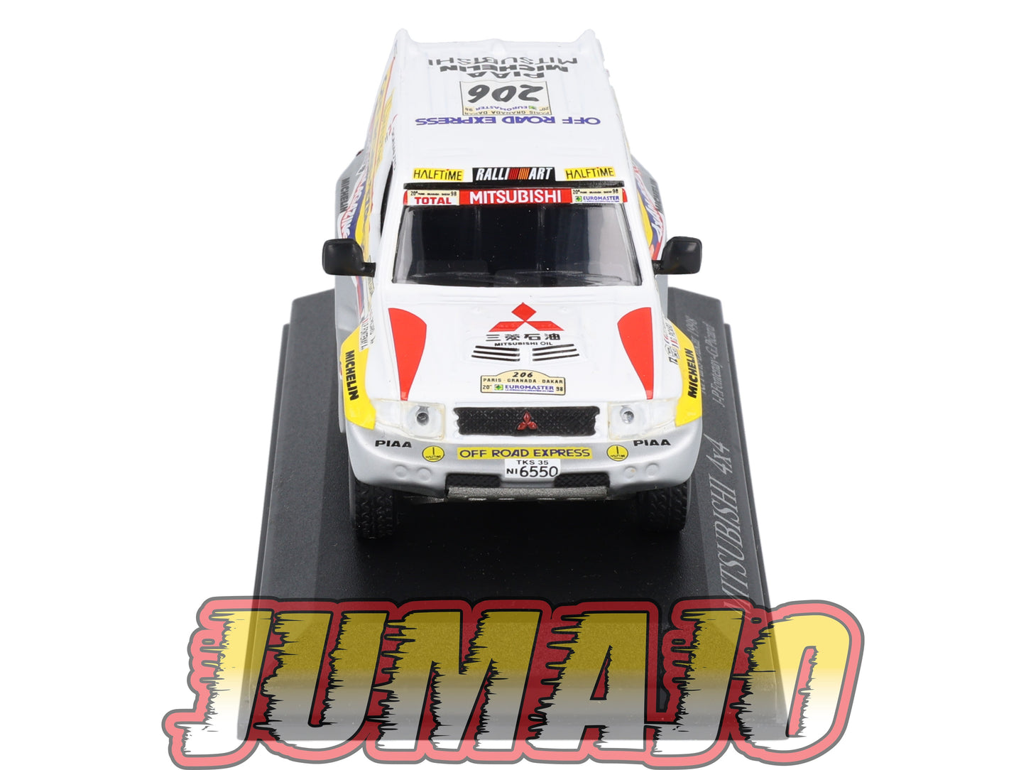 RCA105 voiture 1/43 IXO Altaya Rallye : MITSUBISHI 4x4 1998 #206 Picard