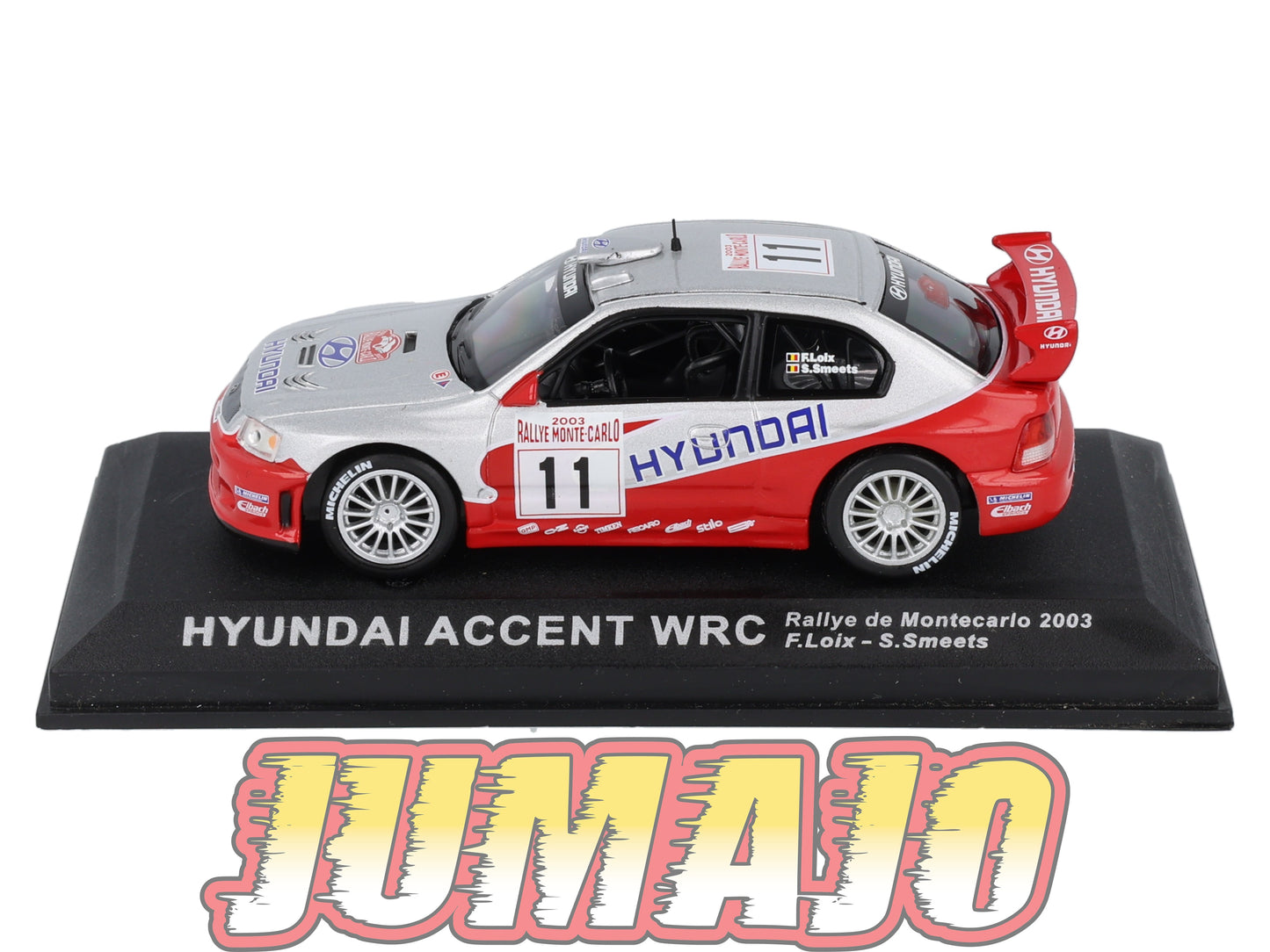 RCA10 voiture 1/43 IXO Altaya Rallye : HYUNDAI Accent WRC 2003 #11 F.Loix