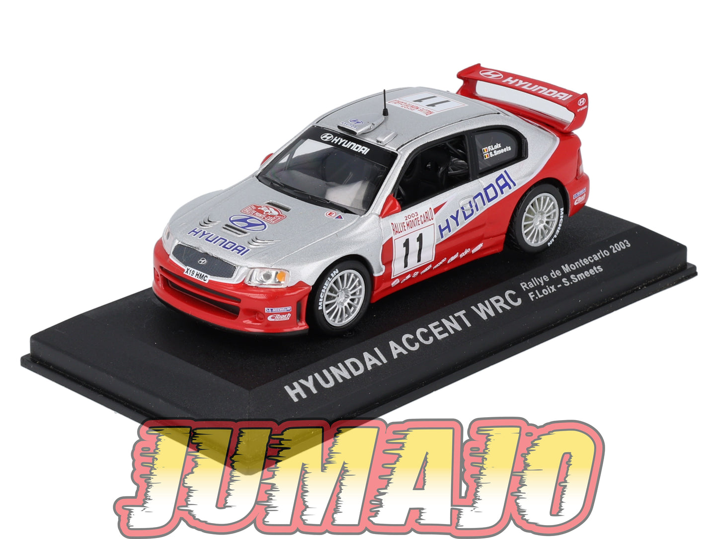 RCA10 voiture 1/43 IXO Altaya Rallye : HYUNDAI Accent WRC 2003 #11 F.Loix
