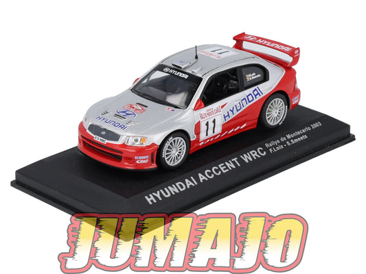 RCA10 voiture 1/43 IXO Altaya Rallye : HYUNDAI Accent WRC 2003 #11 F.Loix